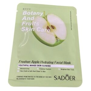 Sadoer (3) Freshen Apple Hydrating Facial Masks Botany and Fruits Skin Care